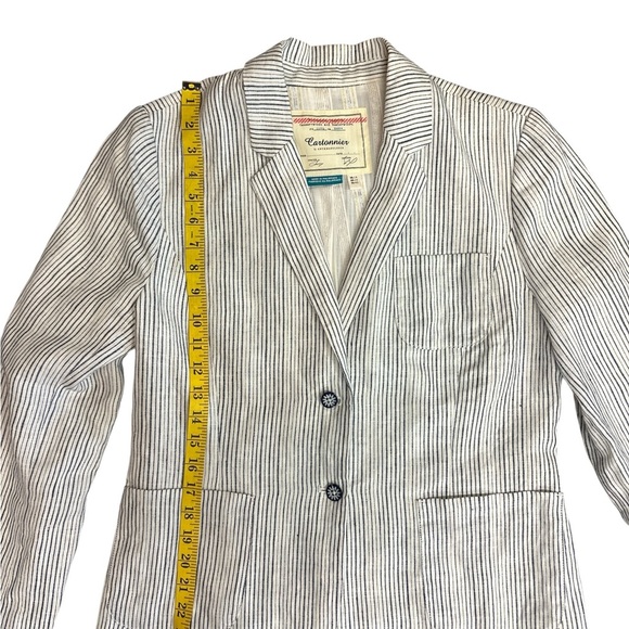 Anthropology Cartonier, Blue and White Striped Blazer by anthropology - Picture 12 of 16